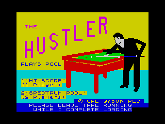 3D Pool title screen for ZX Spectrum